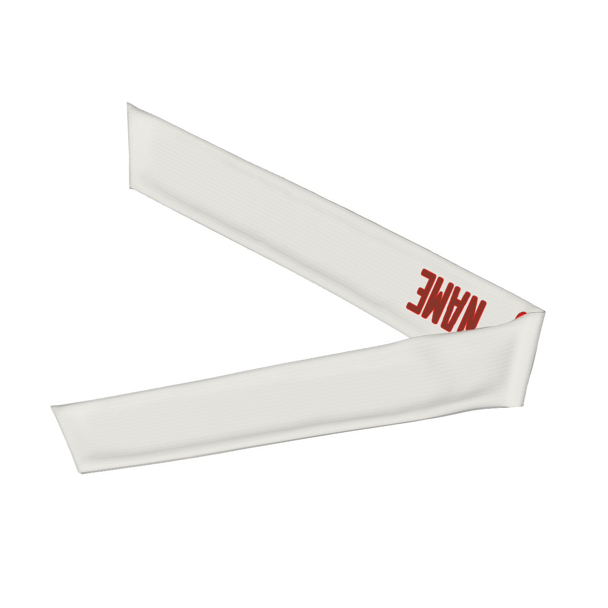 Custom White Coral Red Headband