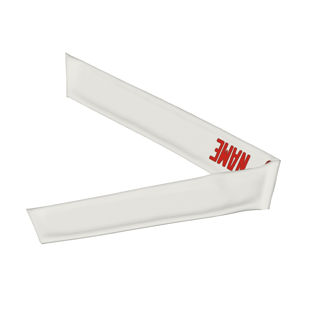 Custom White Orange Red Headband