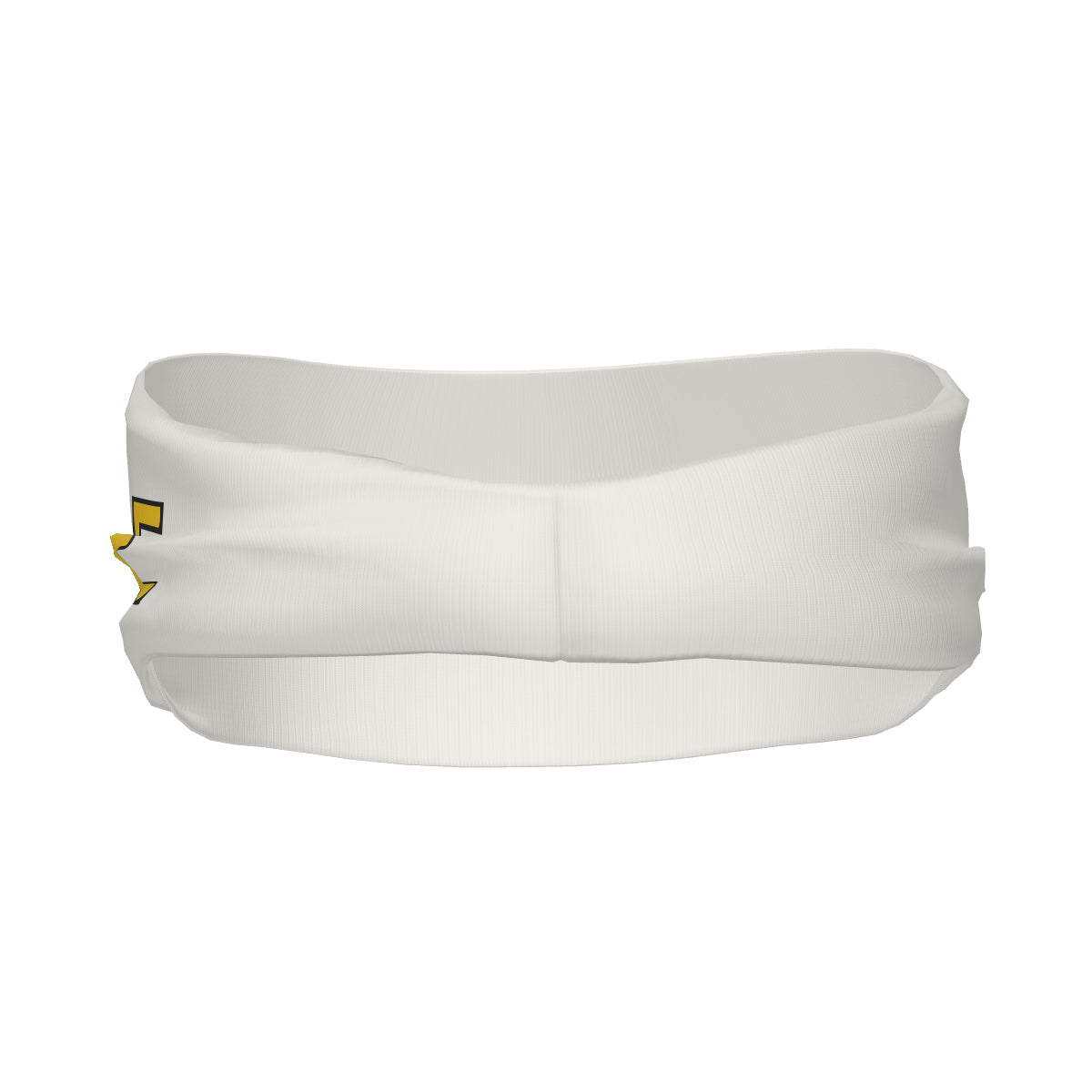 Custom White Gold Sports headband