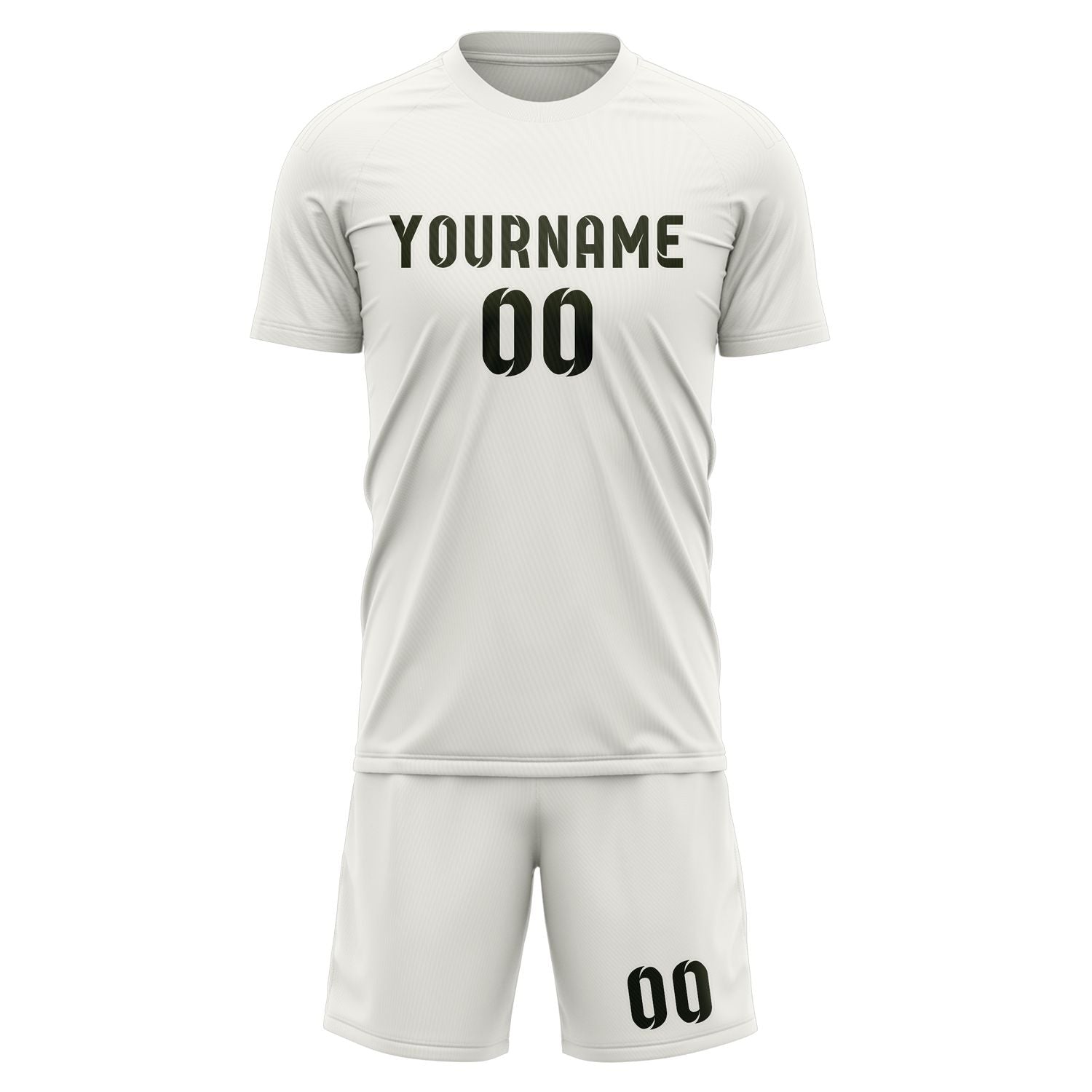 Custom White Olive Soccer Set