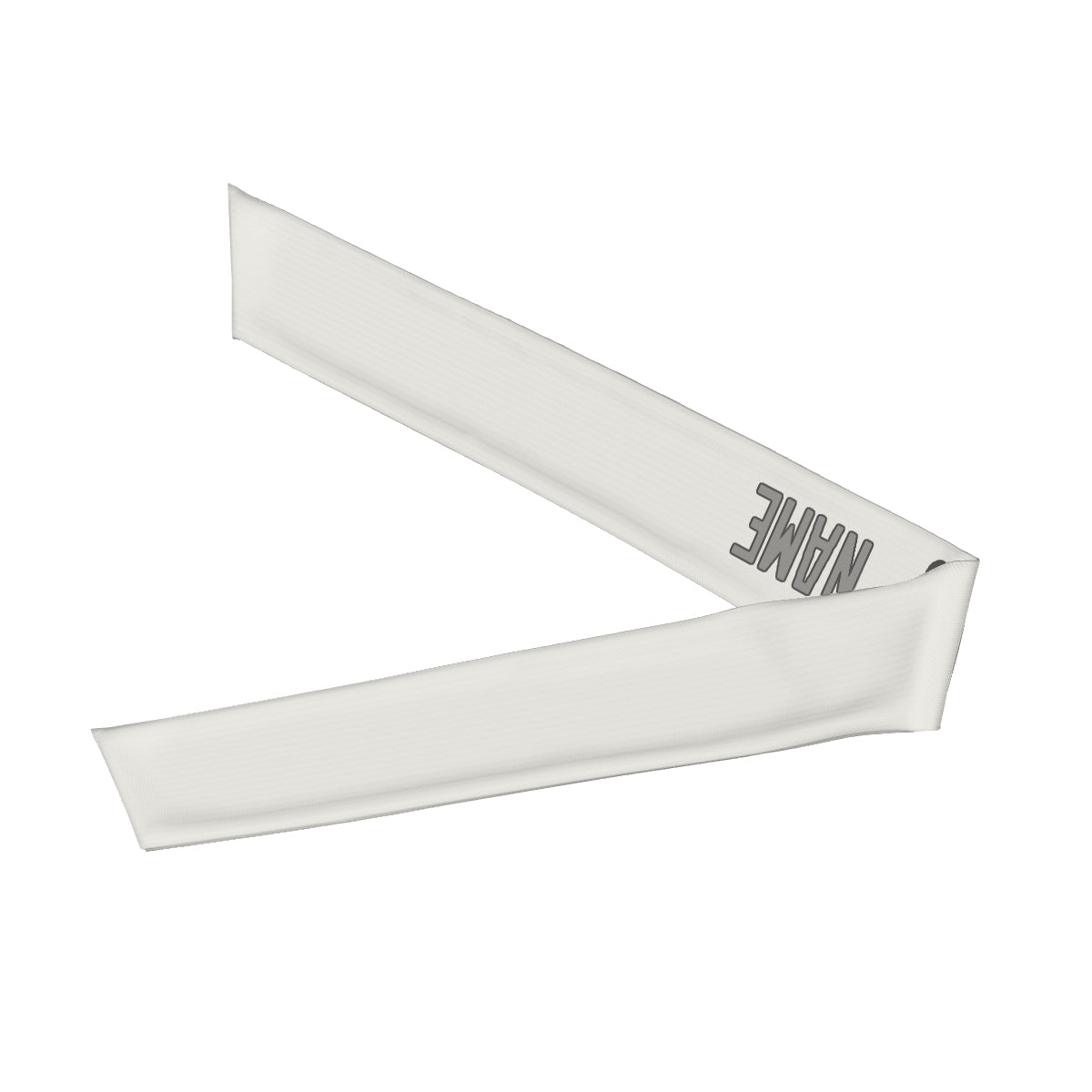 Custom White Gray Headband