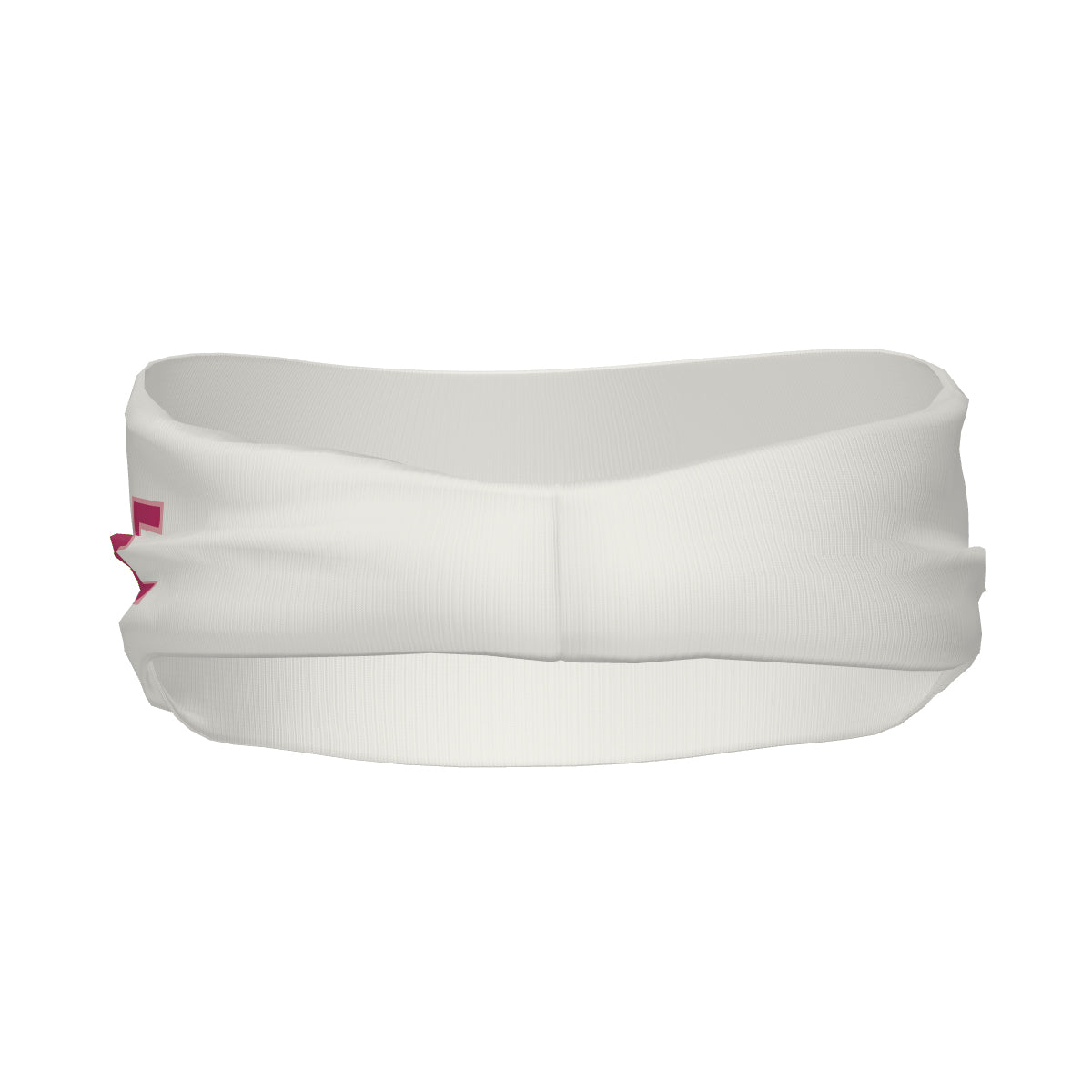 Custom White Pink Sports headband