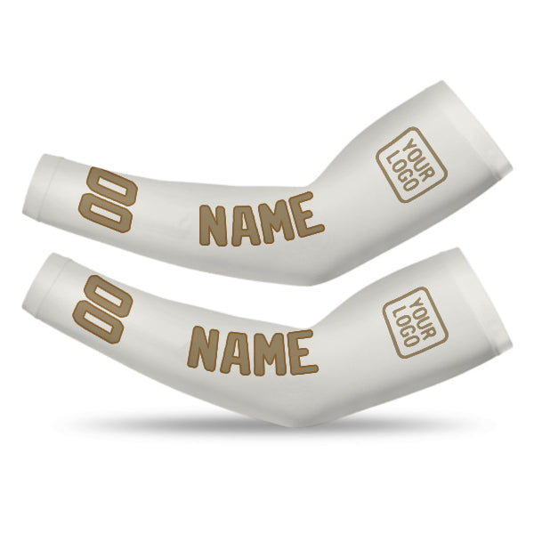 Custom White Light Khaki Arm Sleeve