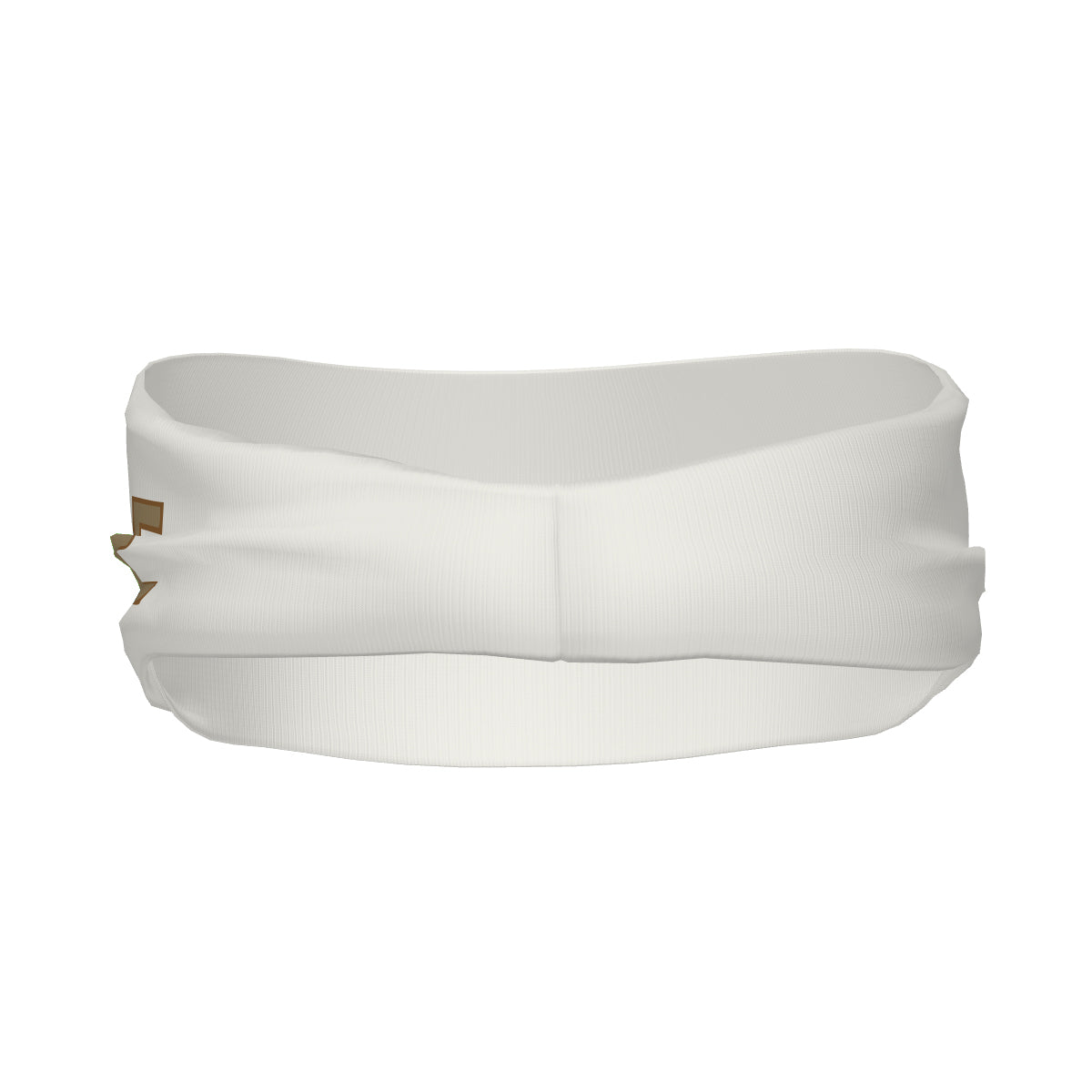 Custom White Light Khaki Sports headband