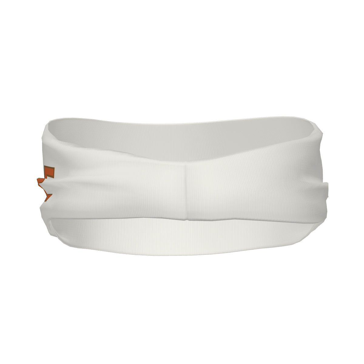 Custom White Orange Sports headband