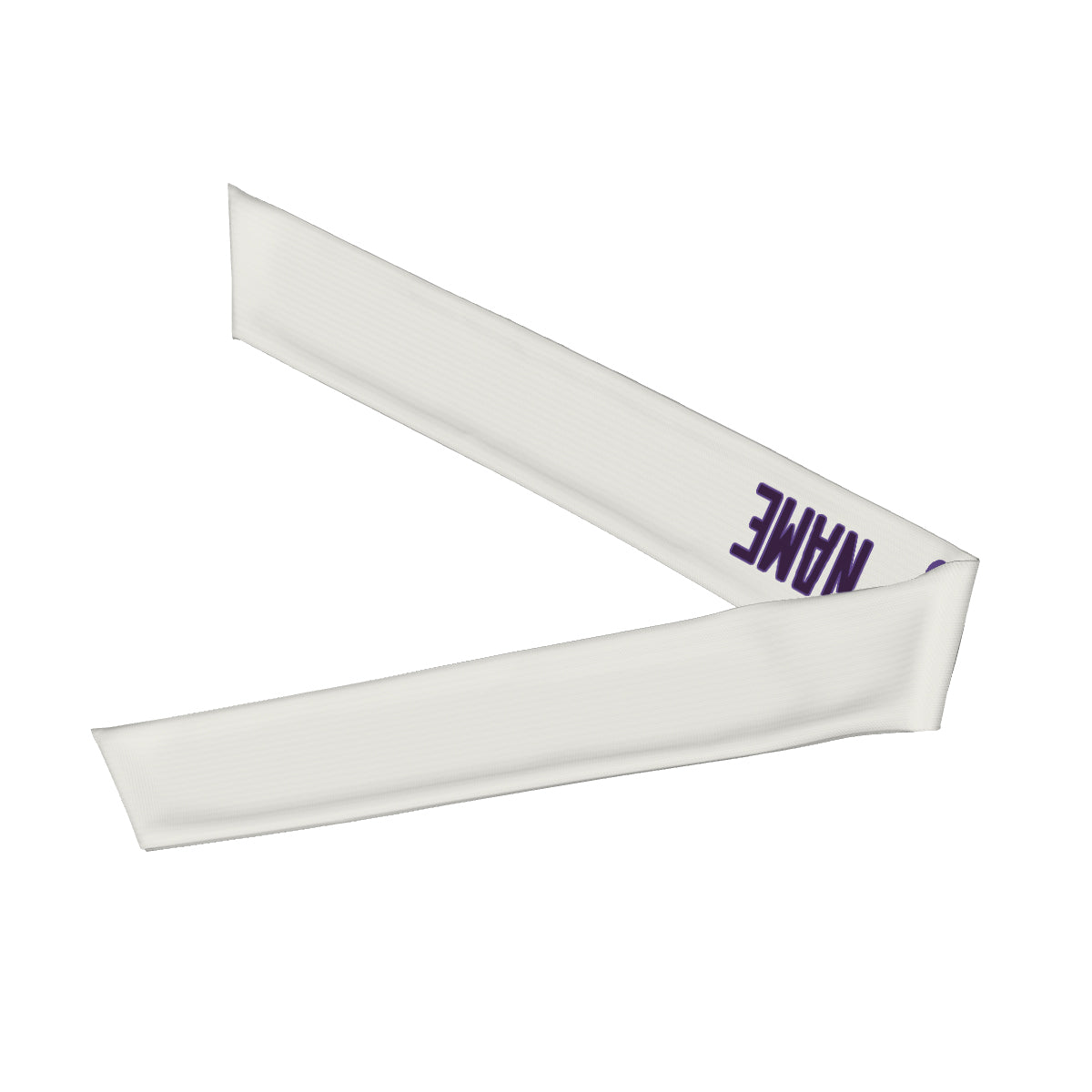 Custom White Purple Headband