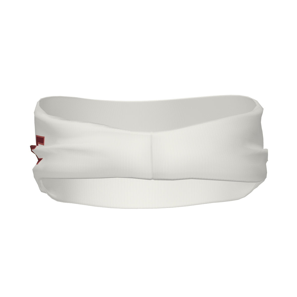 Custom White Crimson Red Sports headband