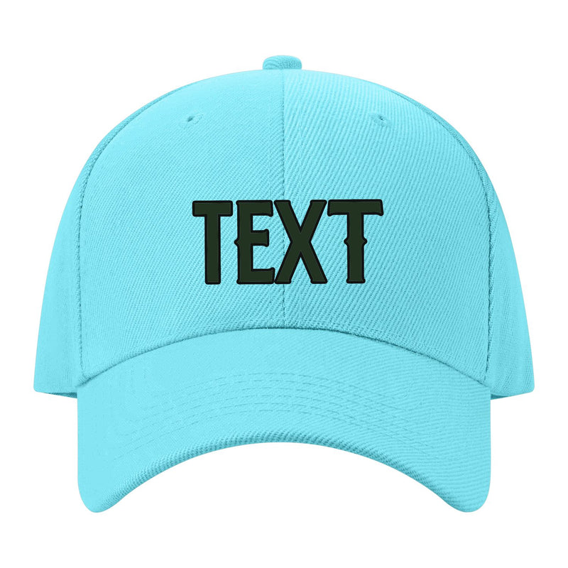 Custom Pale Ice Blue Red Hat 18B21706