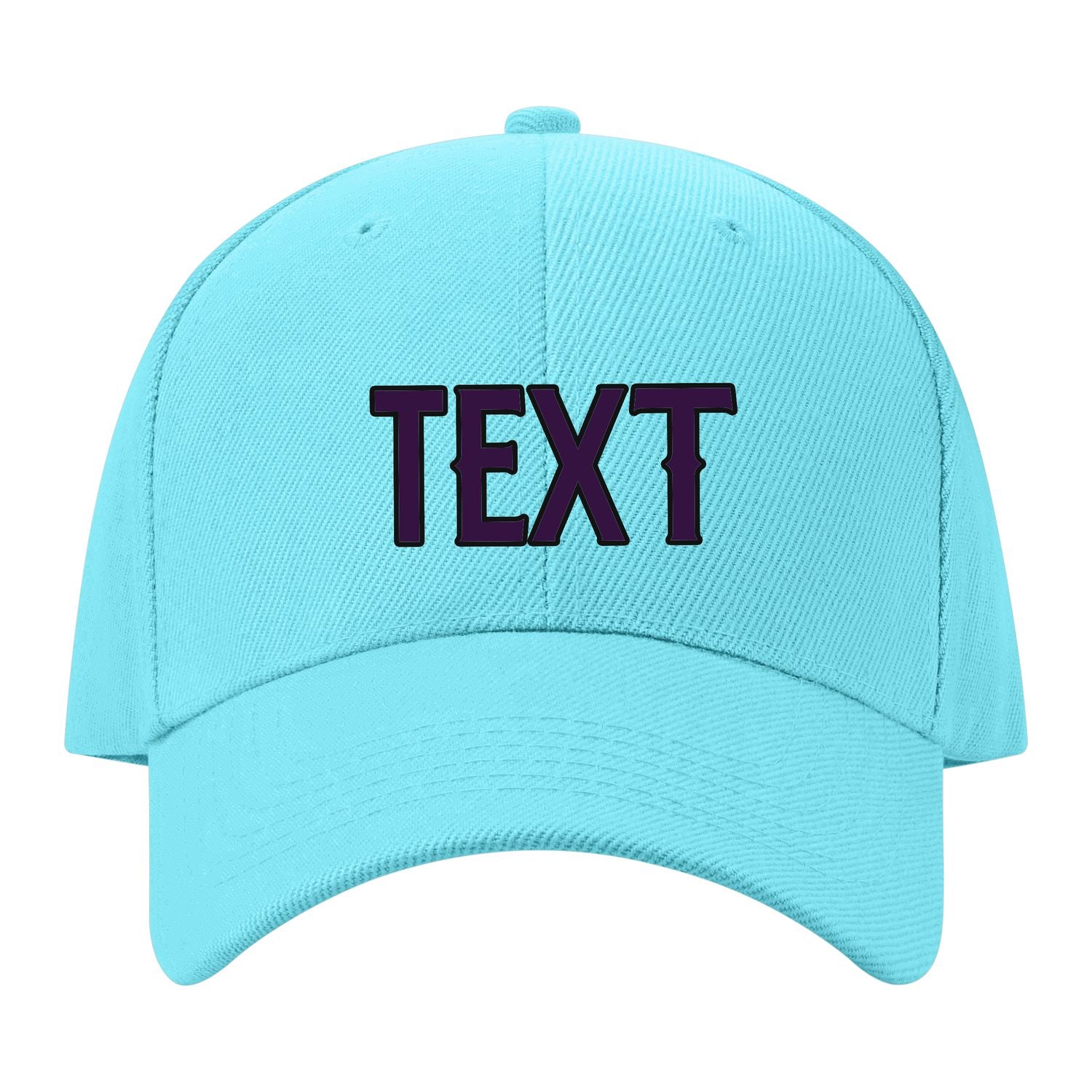 Custom Pale Ice Blue Gray Hat 18B21707