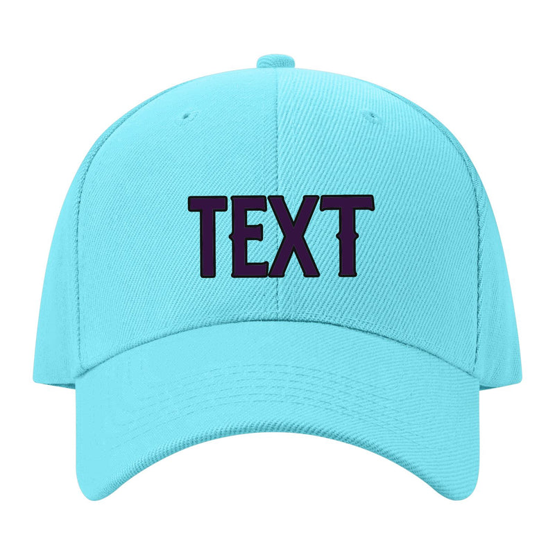Custom Pale Ice Blue Gray Hat 18B21707