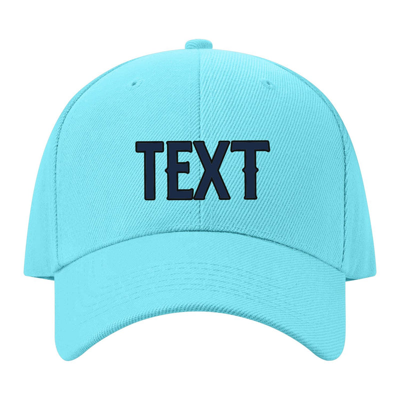 Custom Pale Ice Blue Pink Hat 18B21710