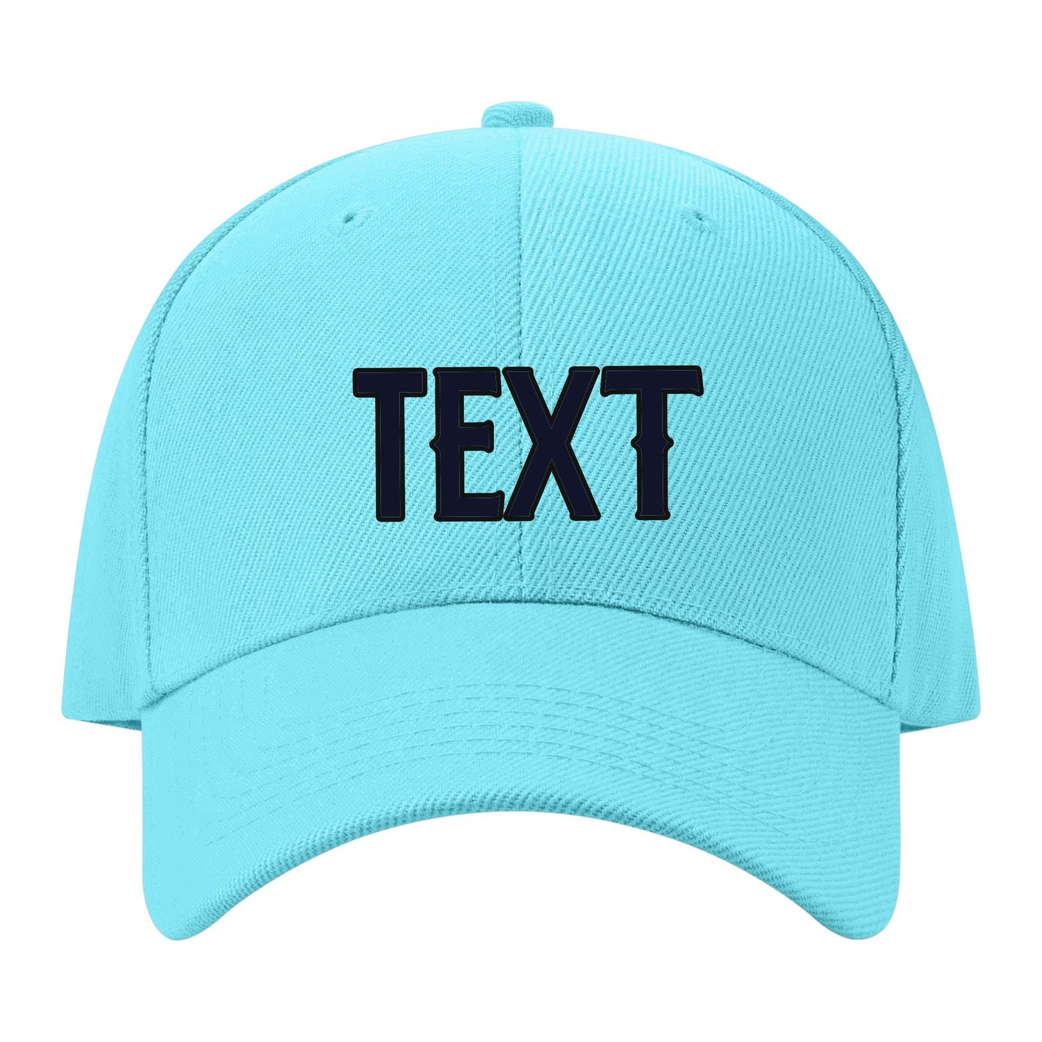 Custom Pale Ice Blue Pale Peach Hat 18B21711