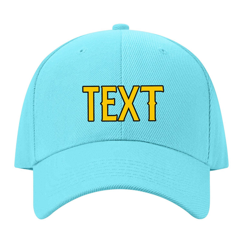 Custom Pale Ice Blue Peach Powder Hat 18B21730