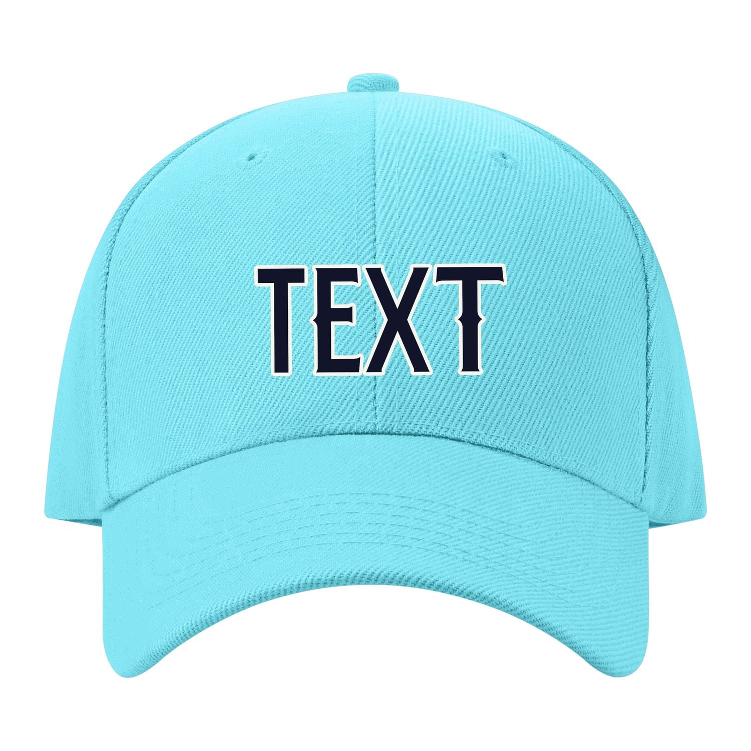 Custom Pale Ice Blue Pale Peach Hat 18B21811