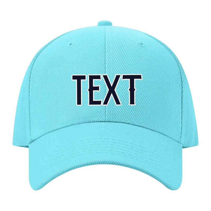Custom Pale Ice Blue Pale Peach Hat 18B21811