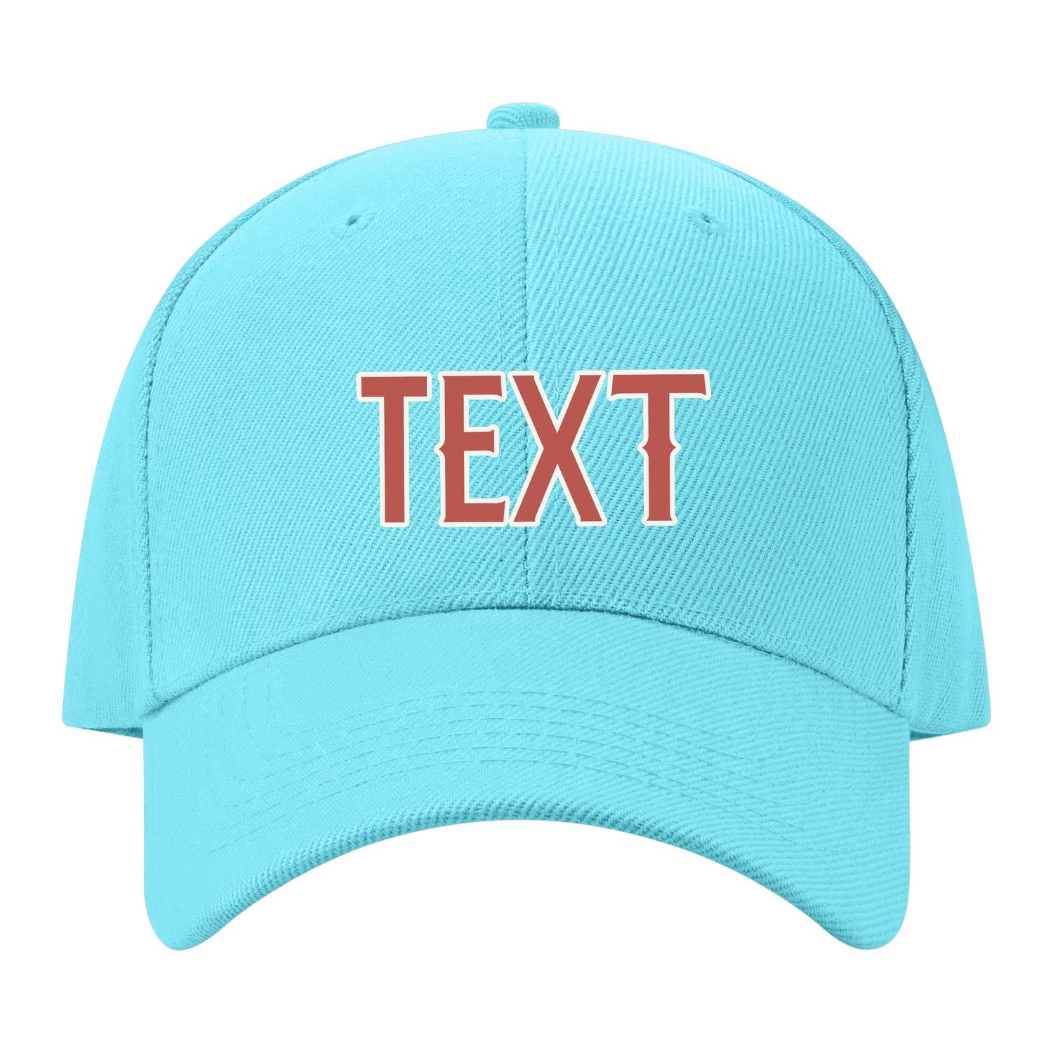 Custom Pale Ice Blue Emerald Green Hat 18B21829