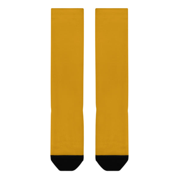 Custom Yellow Yellow Knee-High Sock
