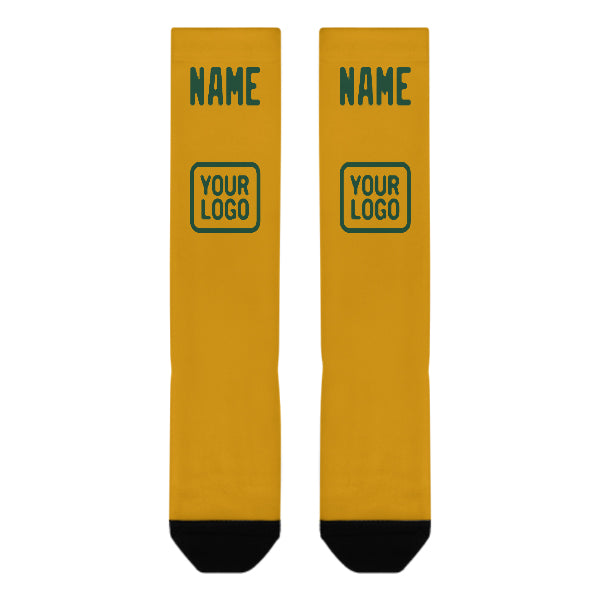 Custom Yellow Green Knee-High Sock