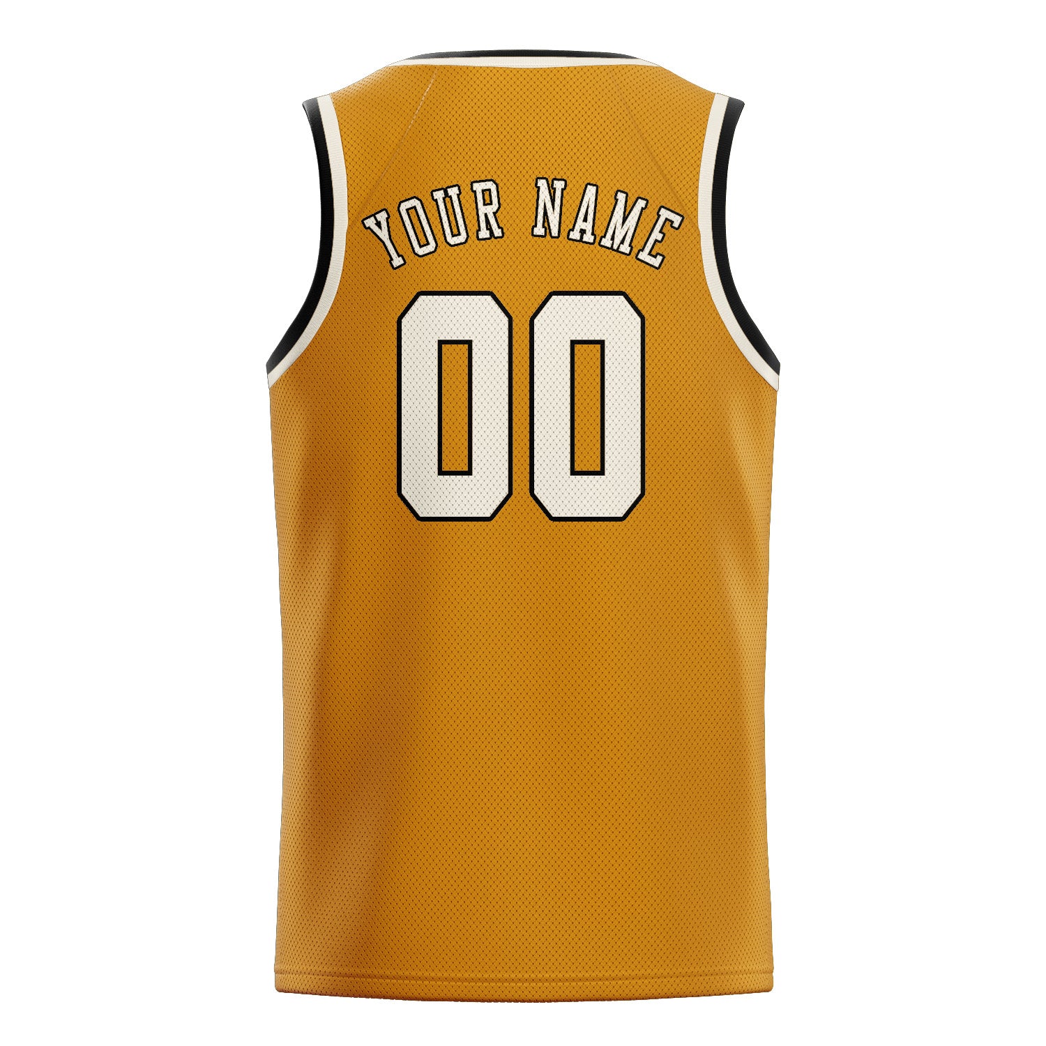 Custom Yellow Cream Basketball Jersey