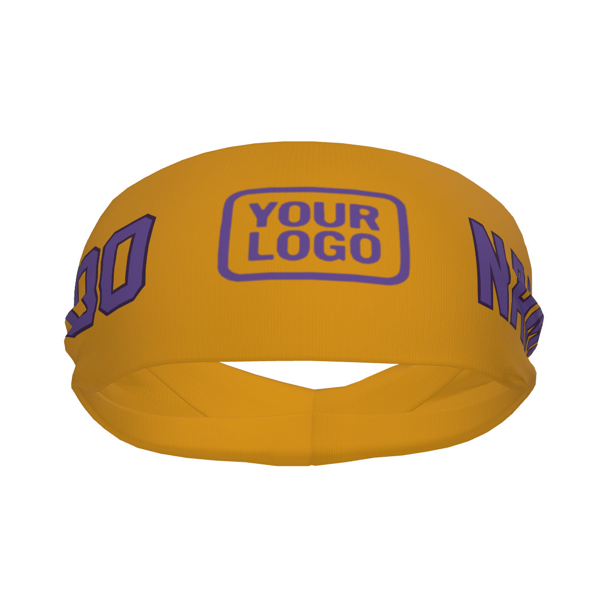 Custom Yellow Light Purple Sports headband