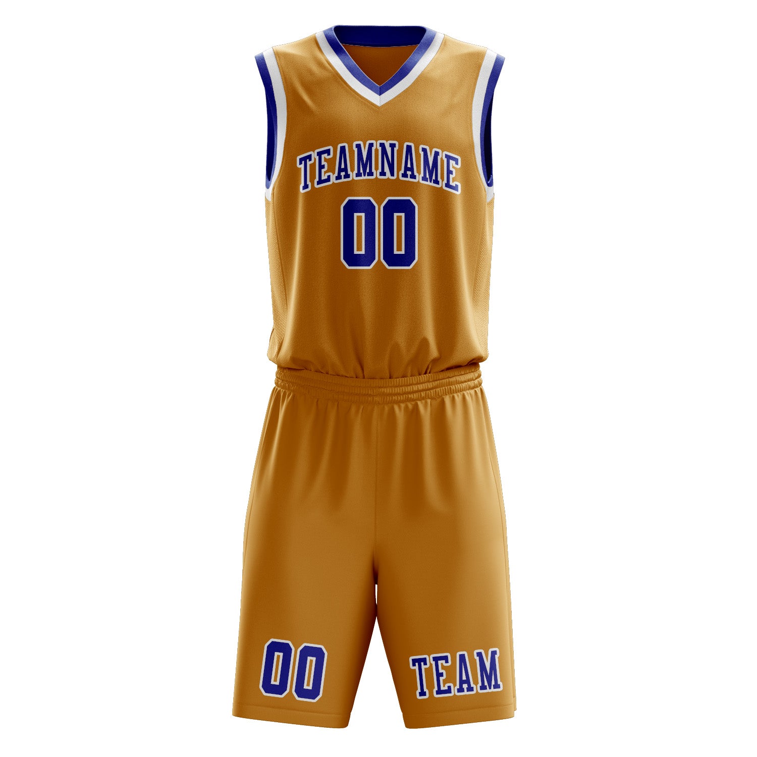 Custom Yellow Sky Blue Basketball Set