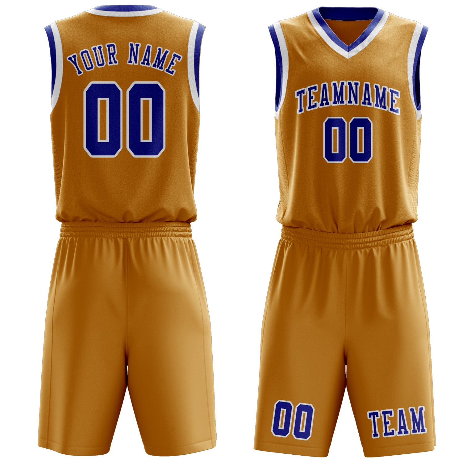 Custom Yellow Sky Blue Basketball Set