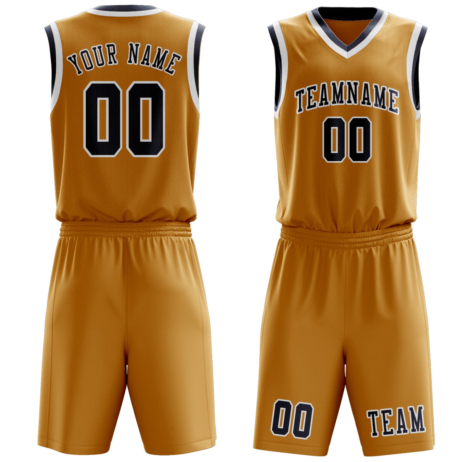 Custom Yellow Blue Basketball Set