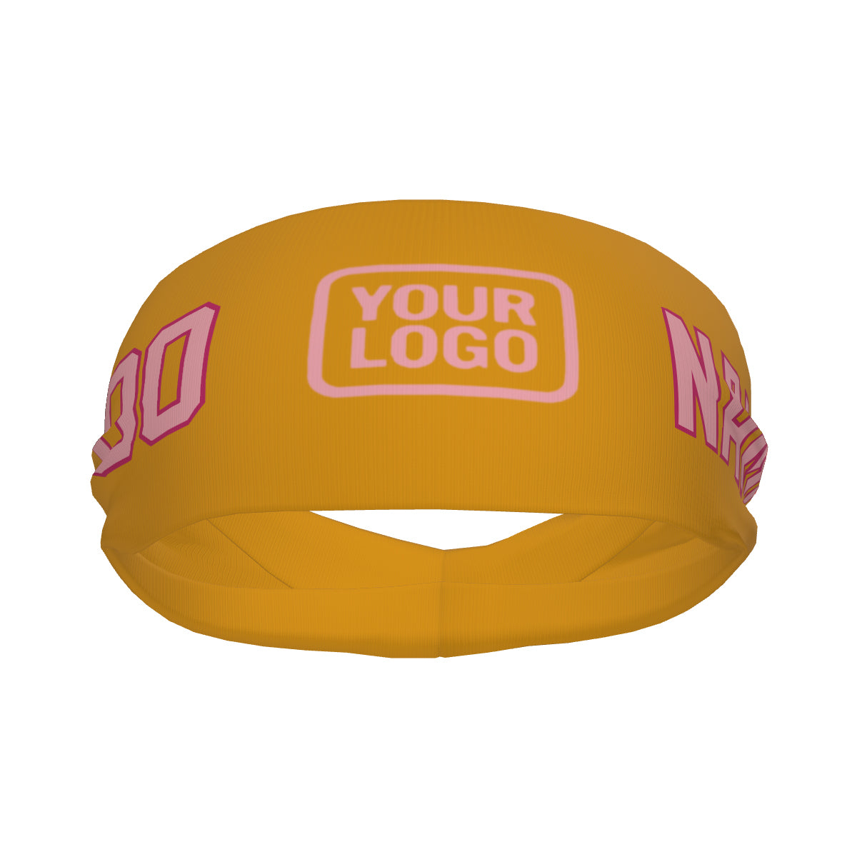 Custom Yellow Light Pink Sports headband