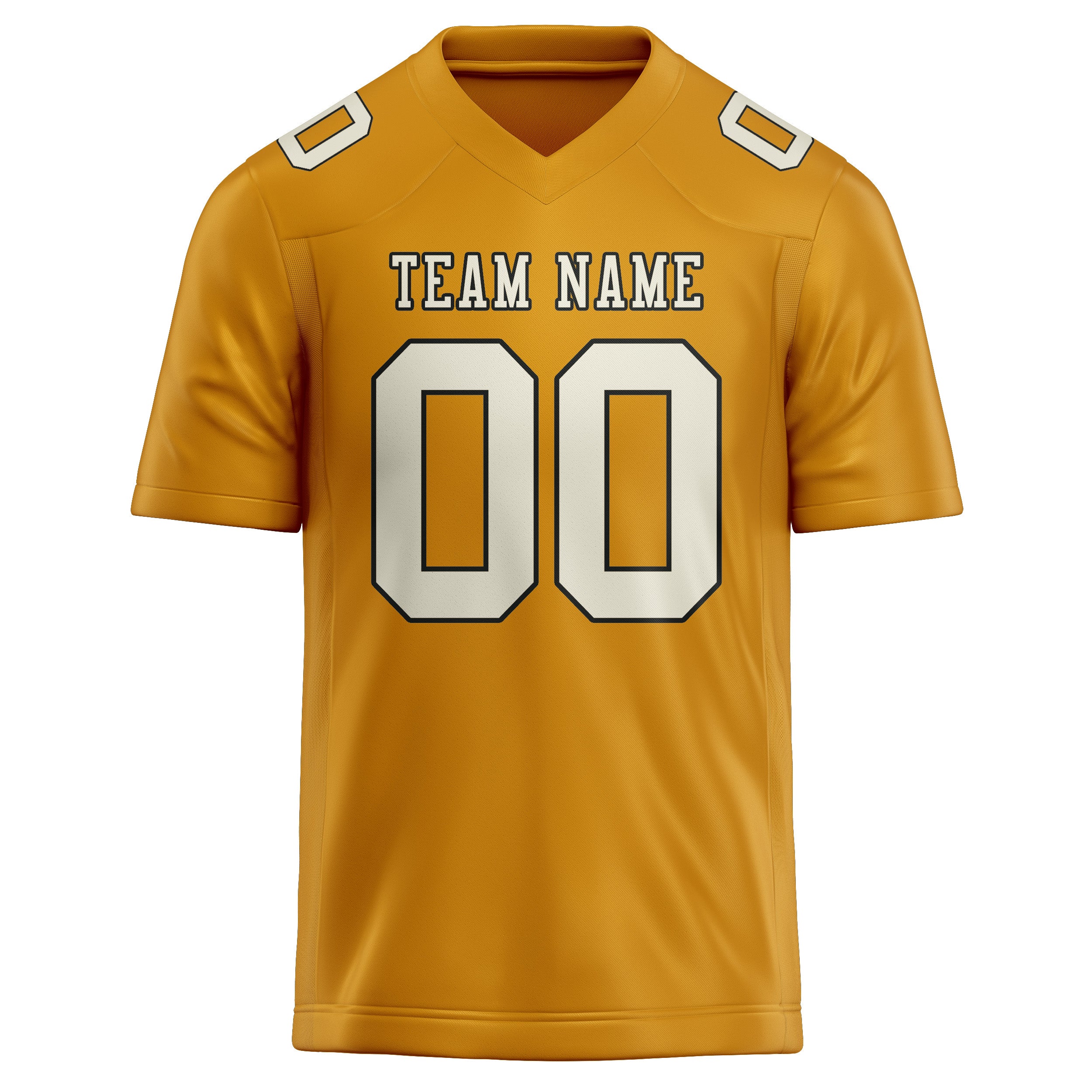Custom Yellow Cream Football Jersey