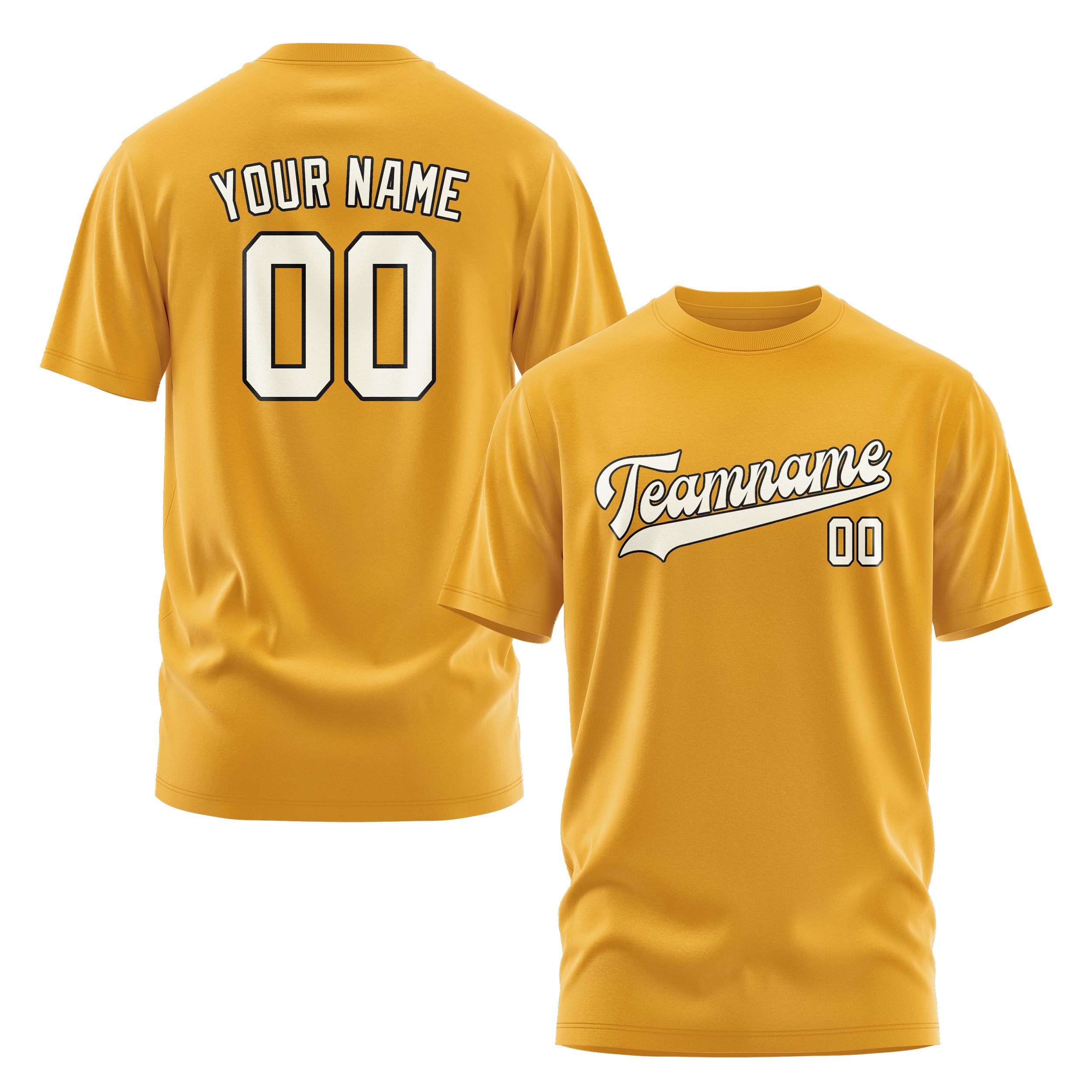 Custom Yellow Cream T-Shirt