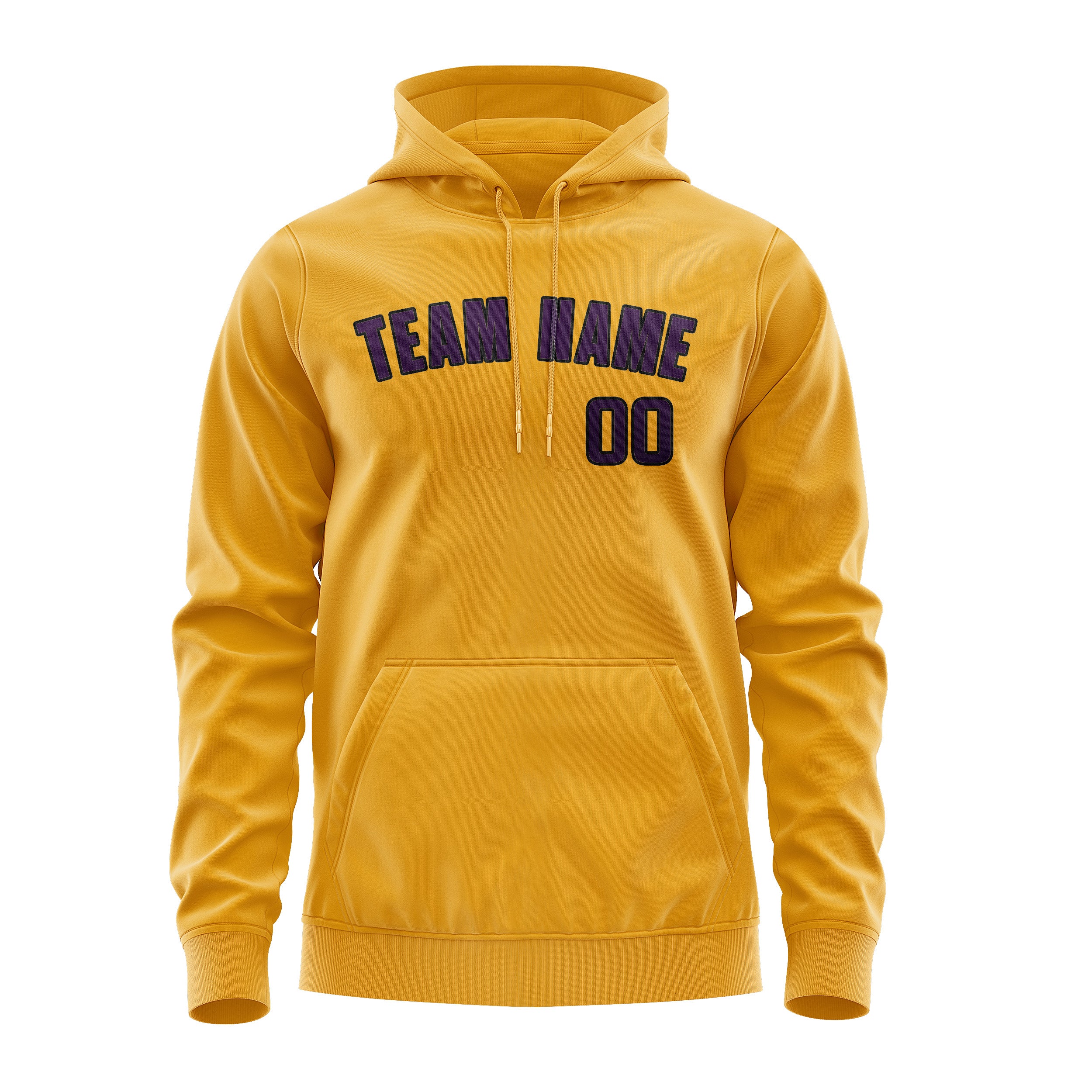 Custom Yellow Purple Hoodie