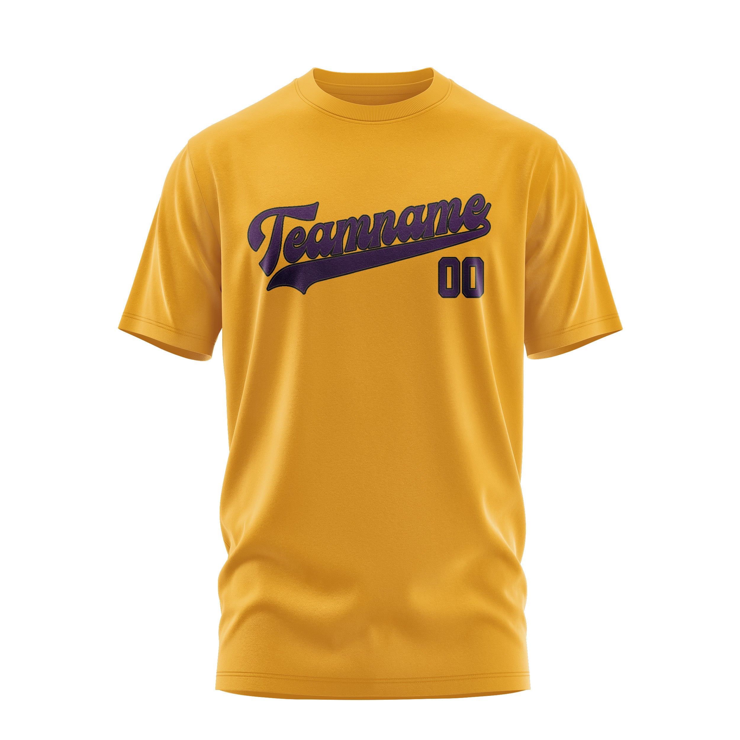 Custom Yellow Purple T-Shirt