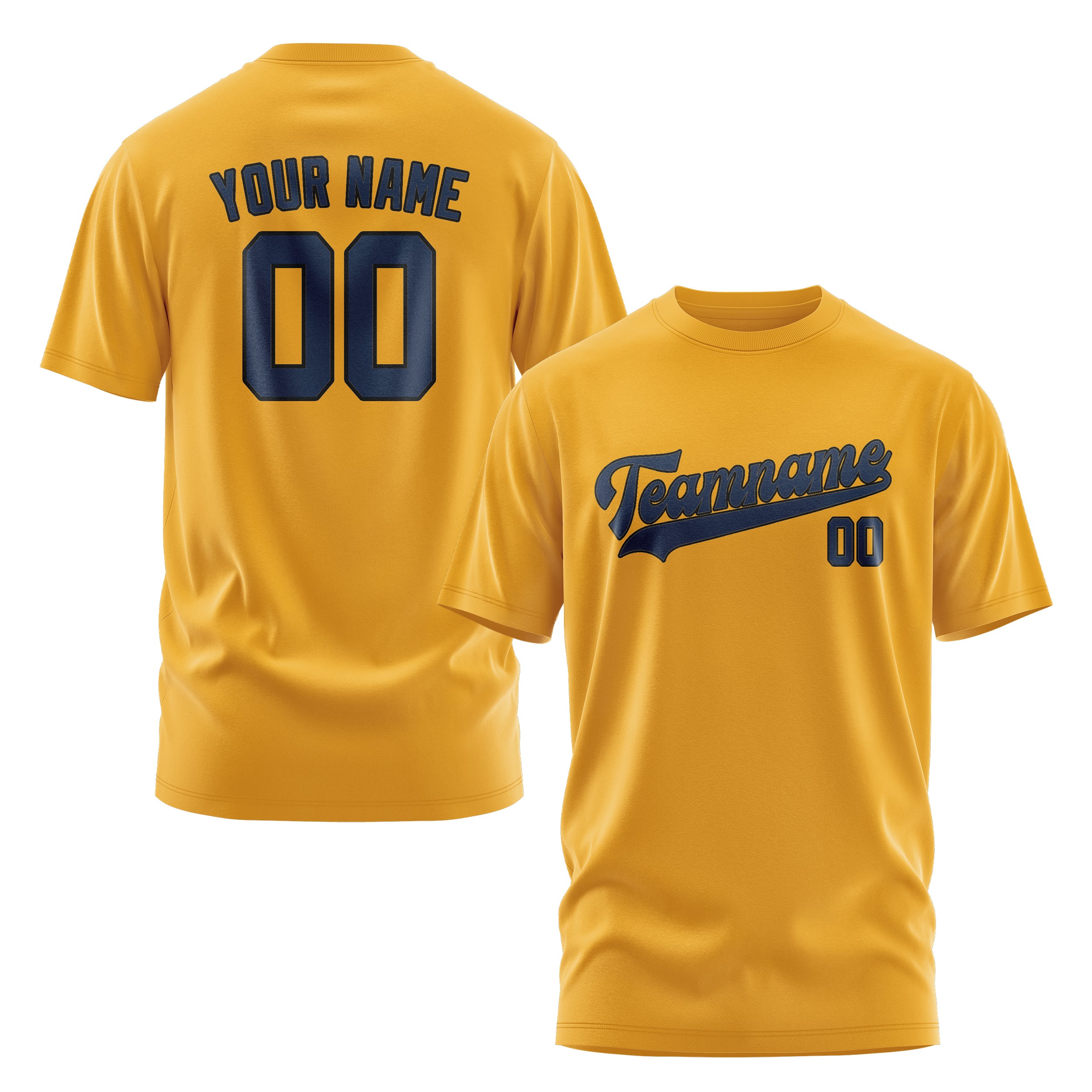 Custom Yellow Blue T-Shirt