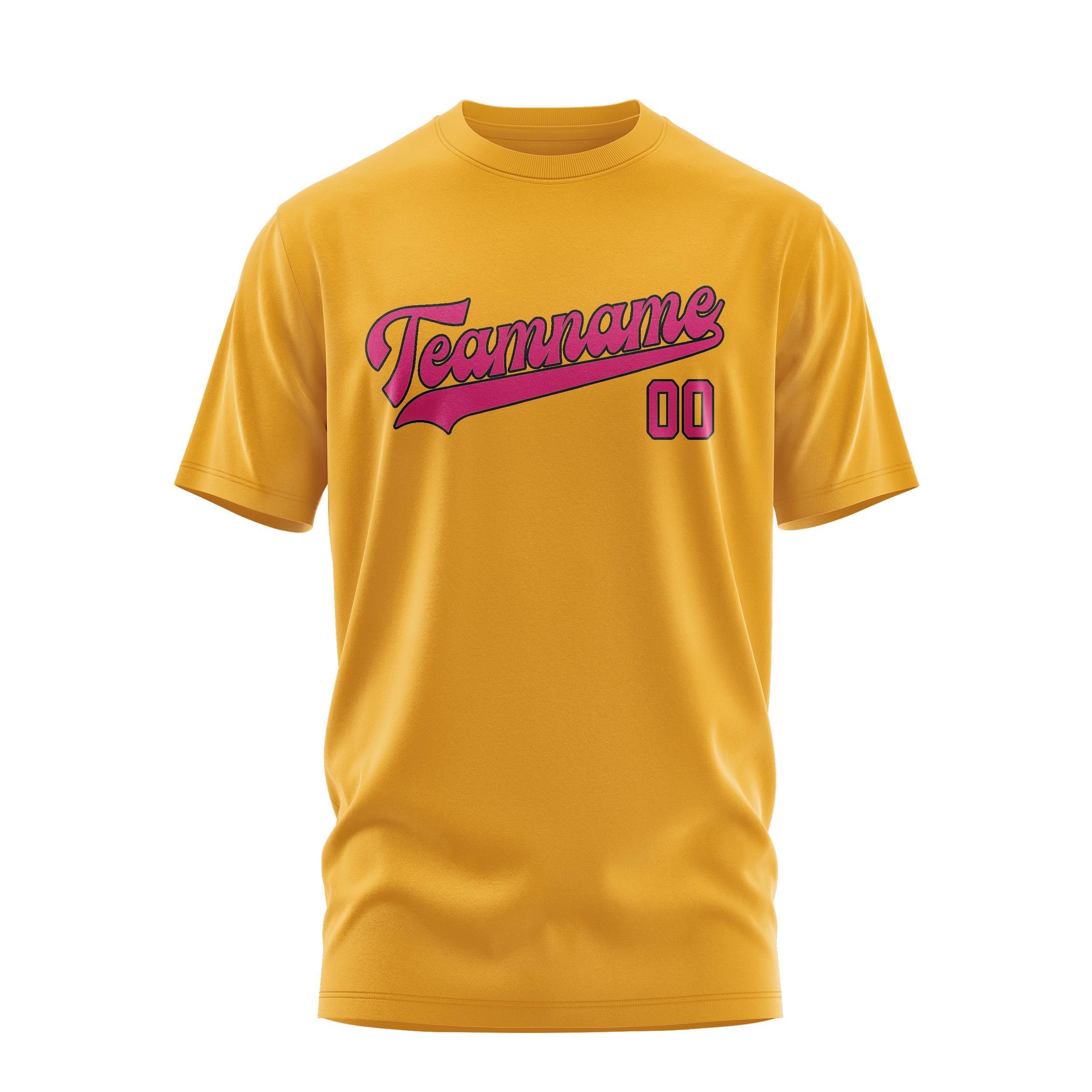 Custom Yellow Pink T-Shirt
