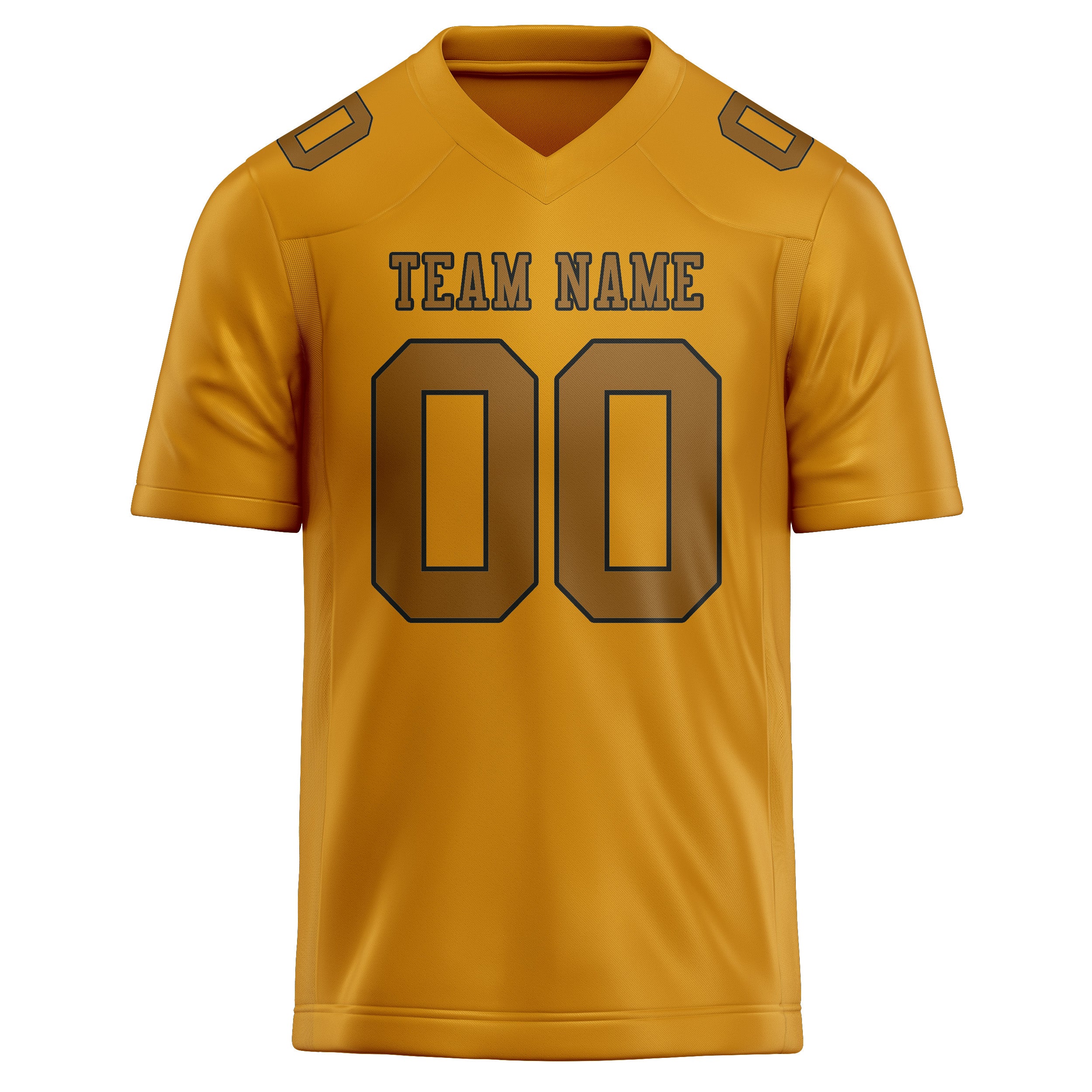 Custom Yellow Khaki Football Jersey