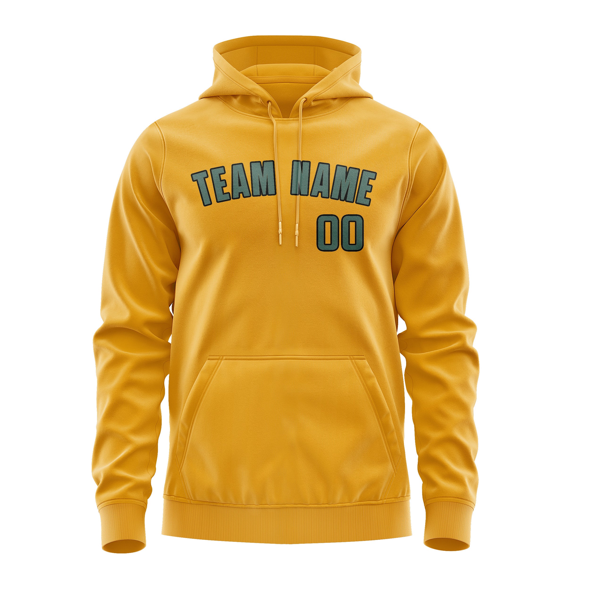 Custom Yellow Blue Green Hoodie