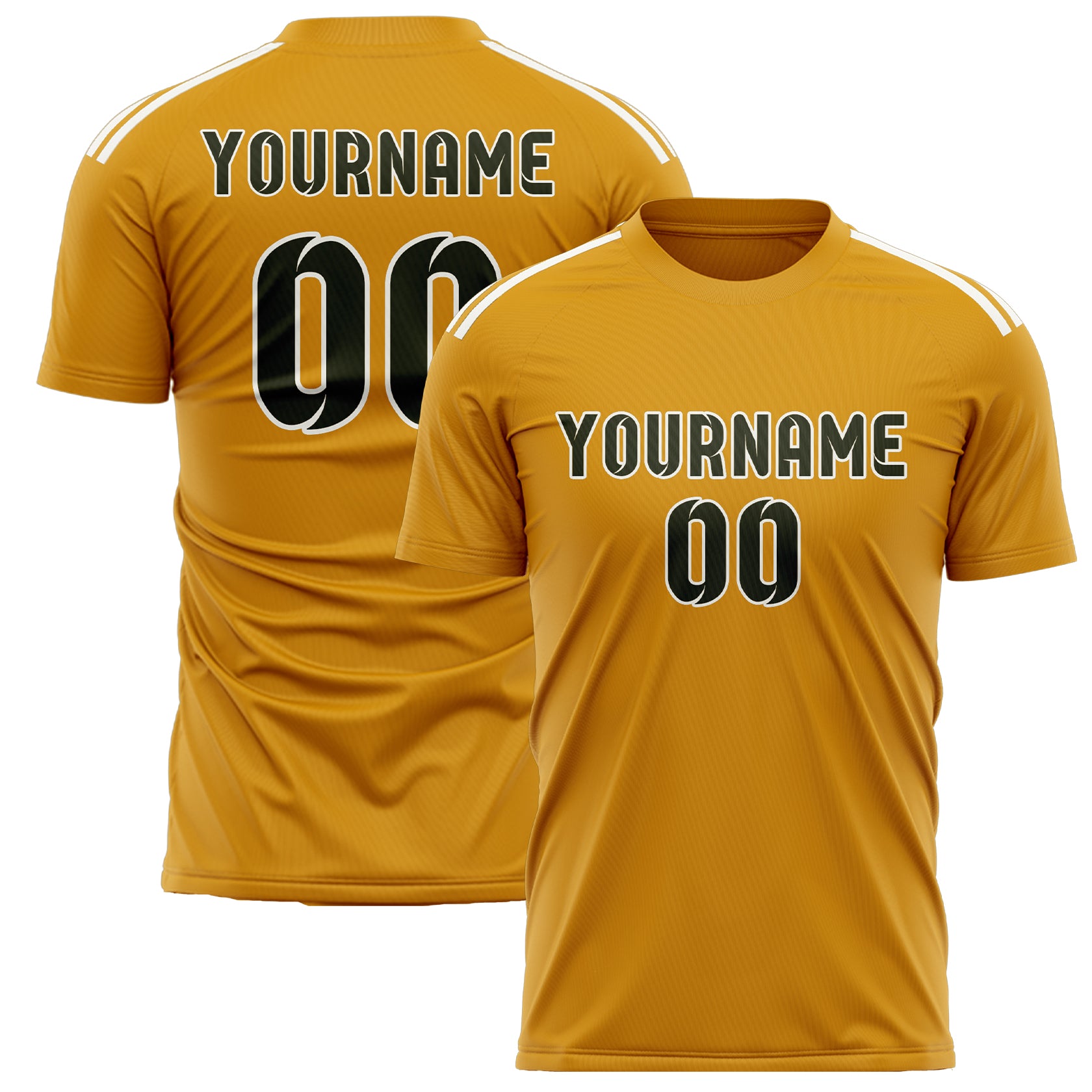 Custom Yellow Olive Soccer Jersey