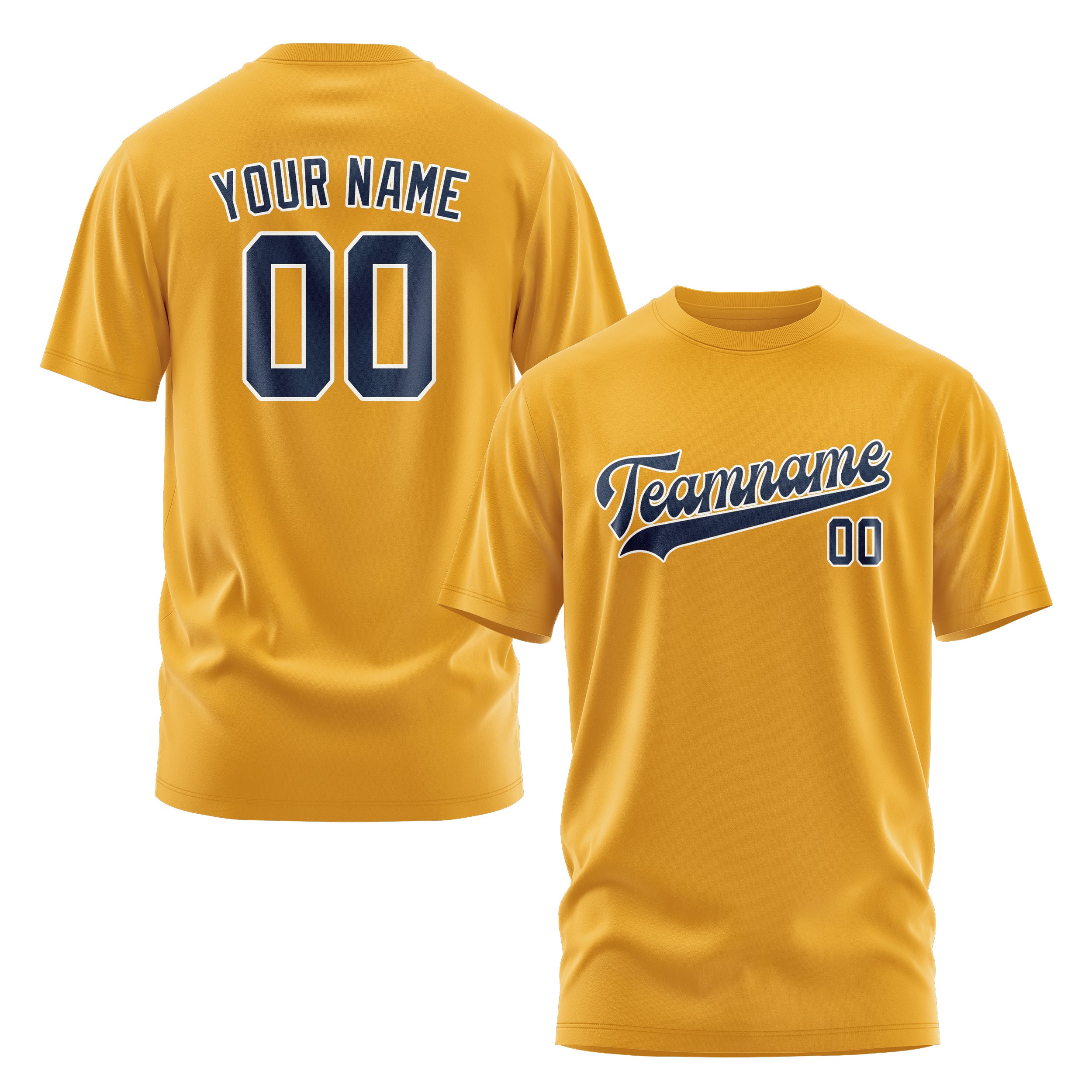 Custom Yellow Blue T-Shirt