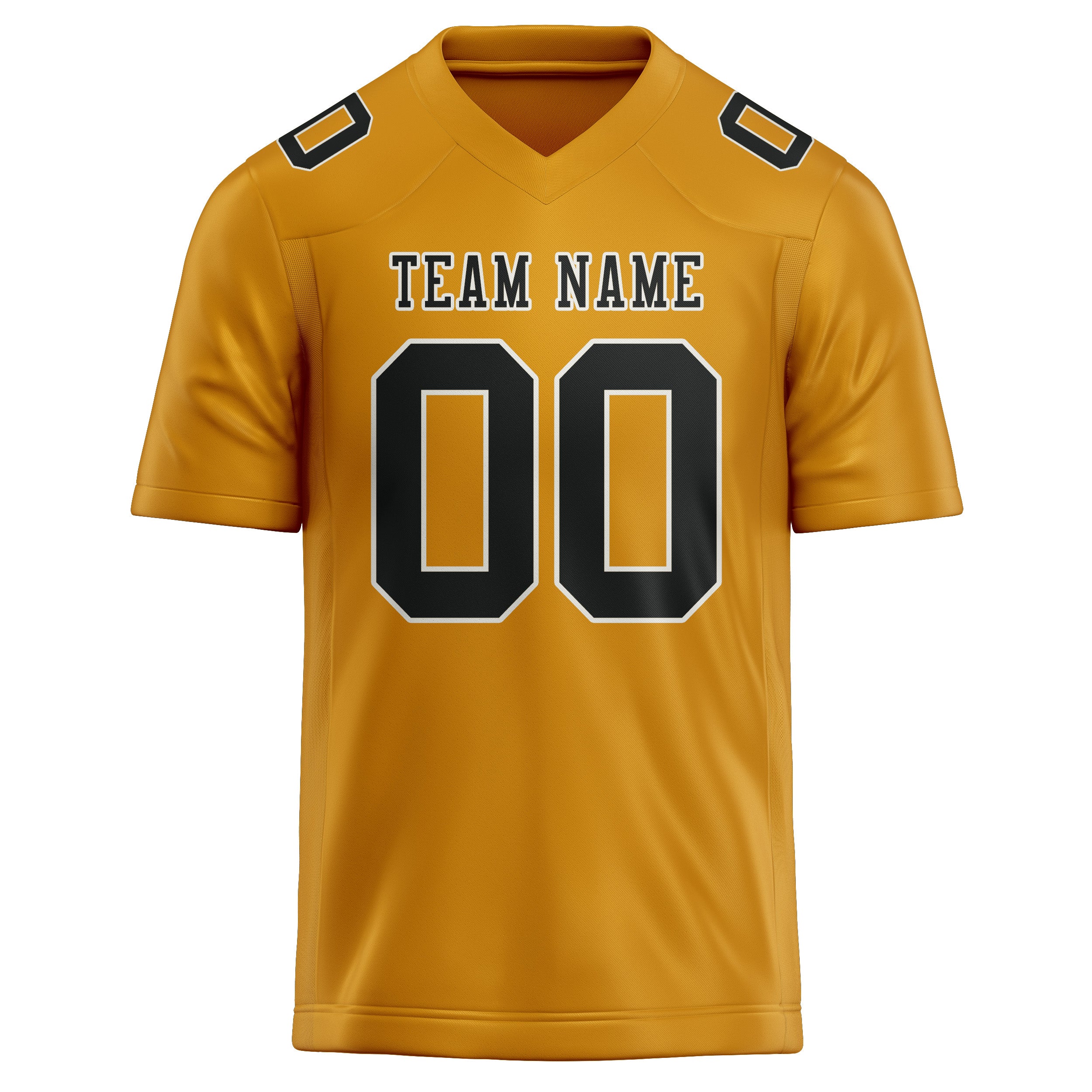 Custom Yellow Black Football Jersey