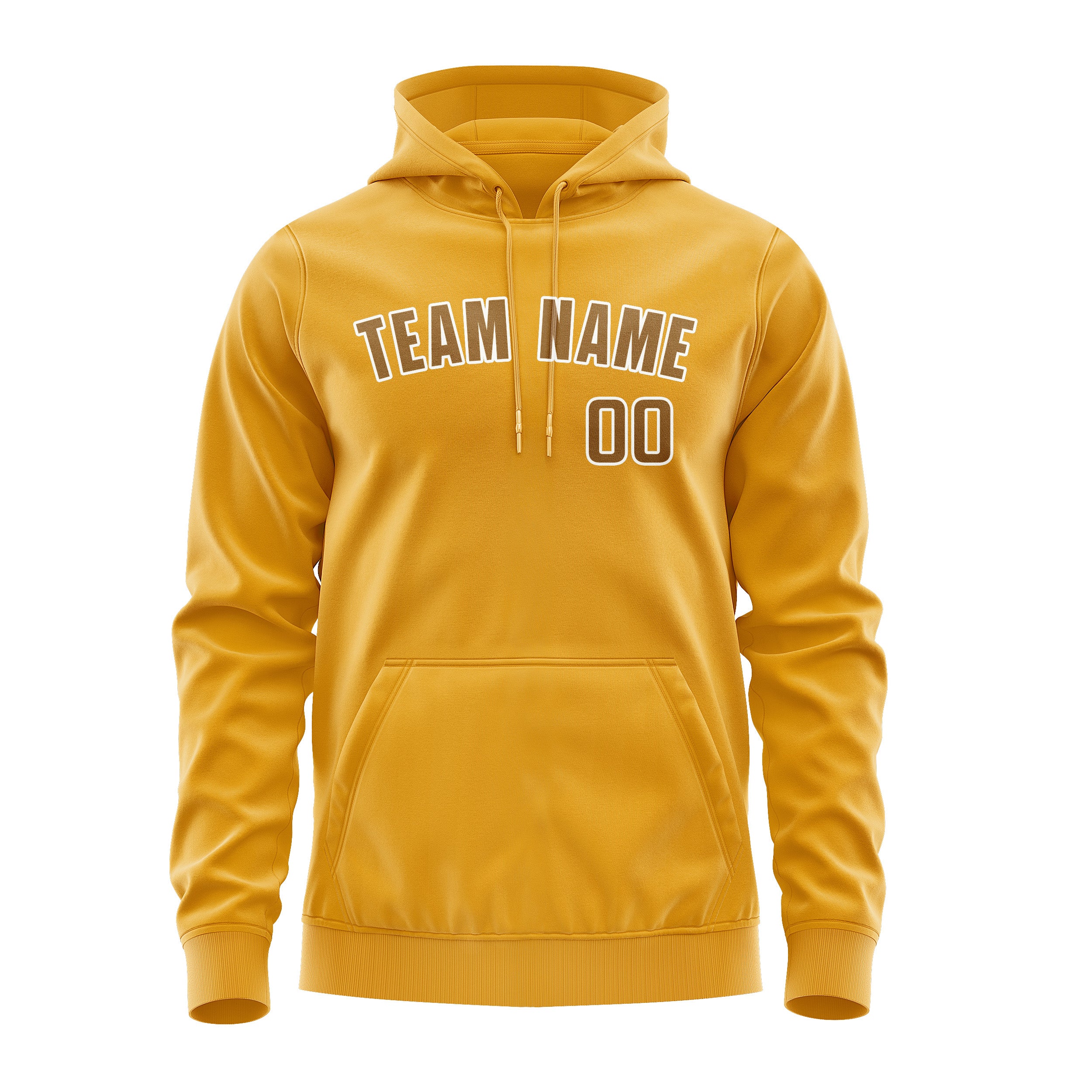 Custom Yellow Khaki Hoodie