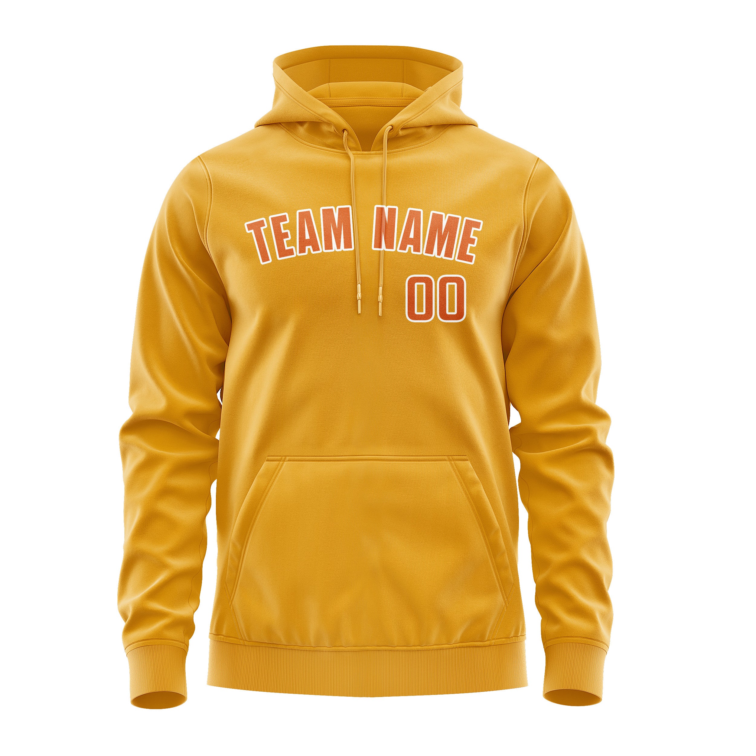 Custom Yellow Orange Hoodie