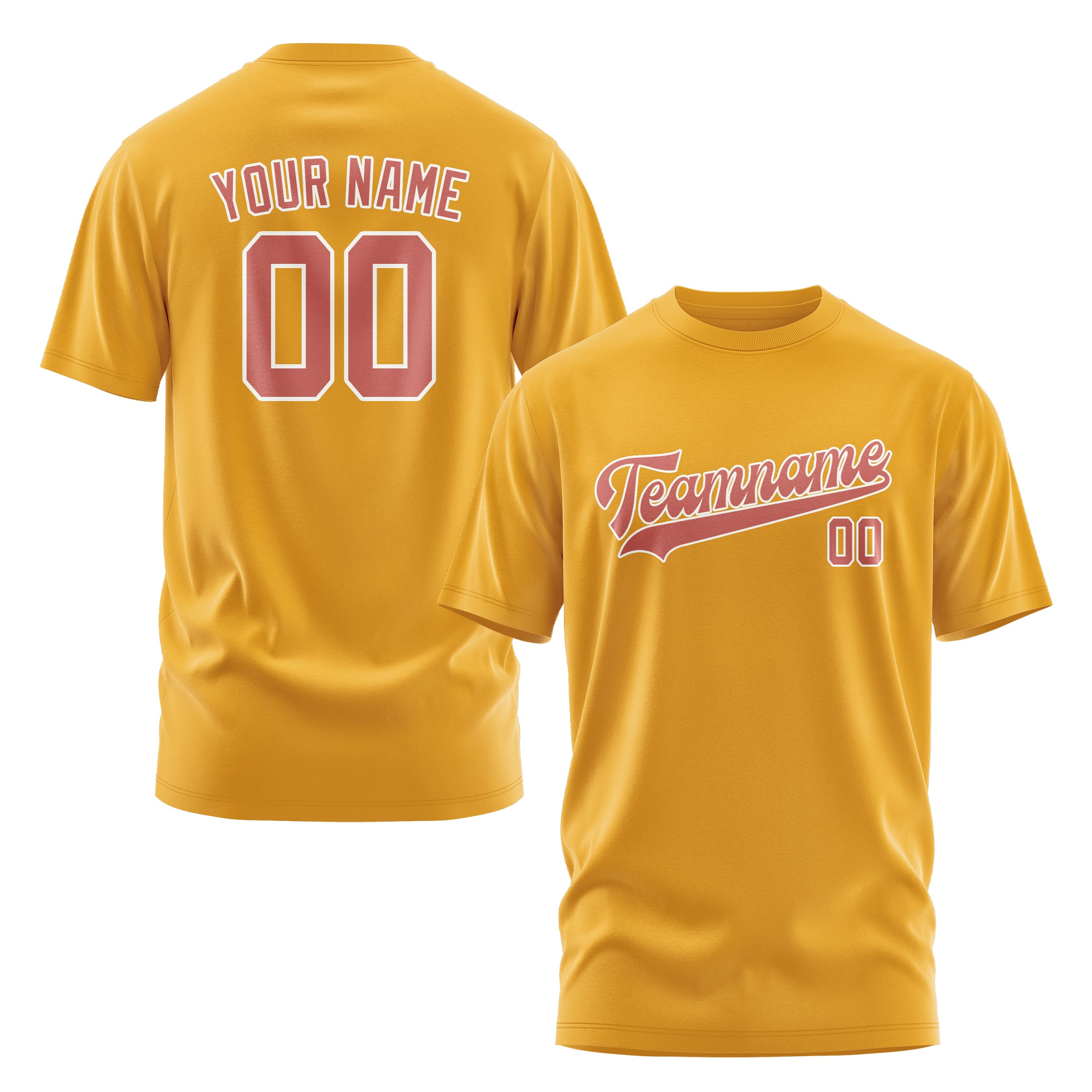 Custom Yellow Copper Rose T-Shirt