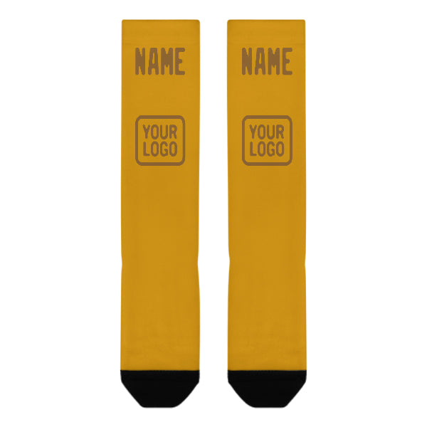 Custom Yellow Khaki Knee-High Sock