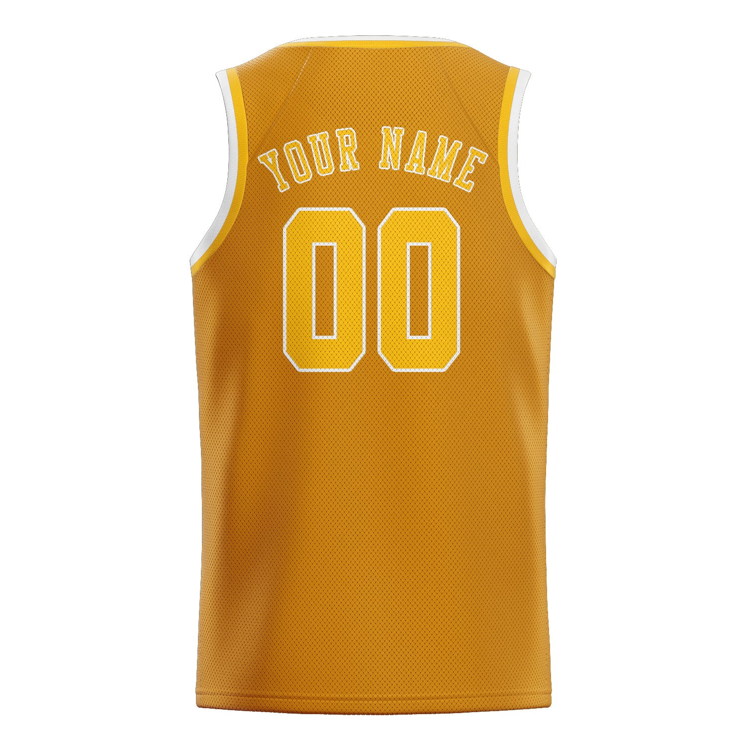 Custom Yellow Gold Basketball Jersey