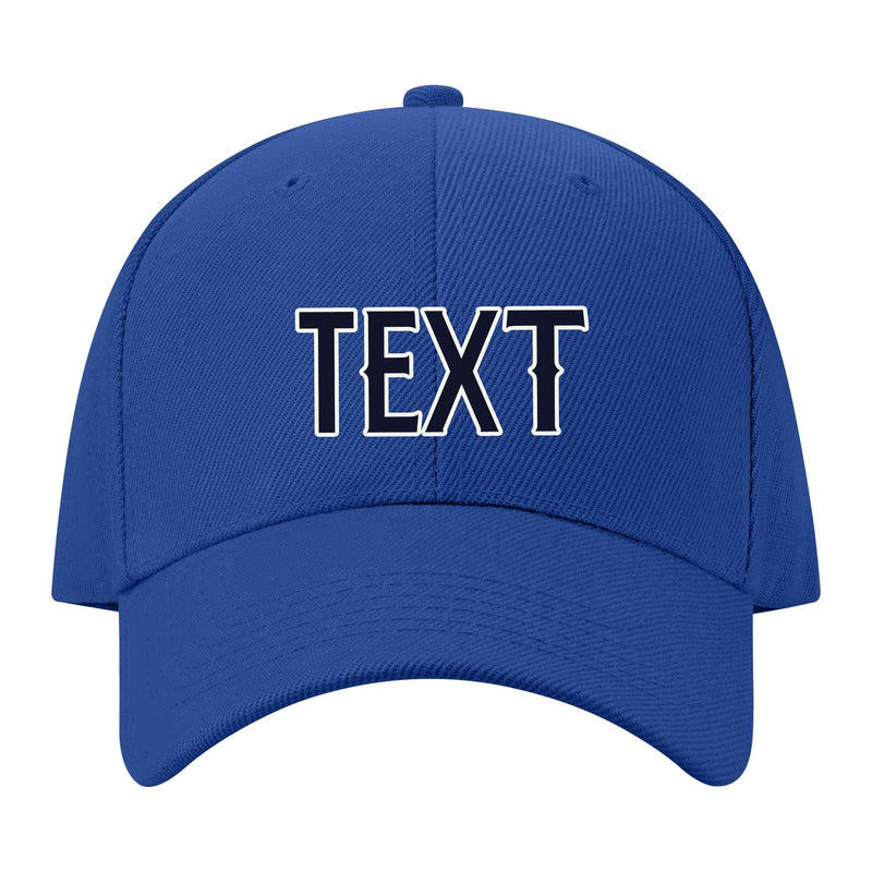 Custom Sky Blue Pale Peach Hat 19B21811
