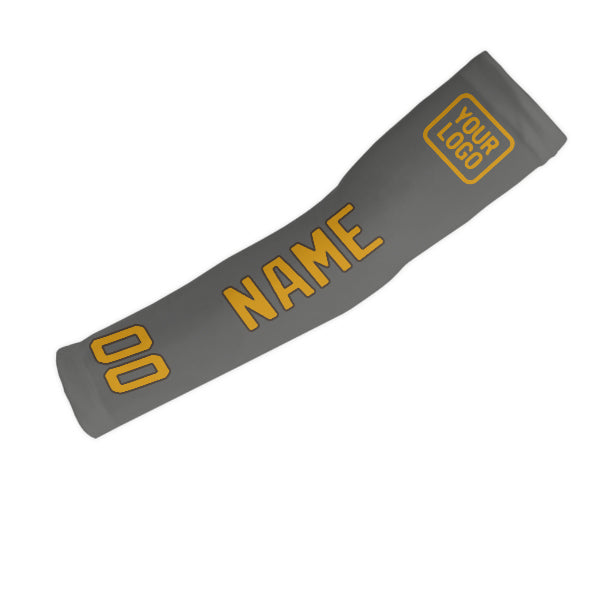 Custom Dark Grey Yellow Arm Sleeve