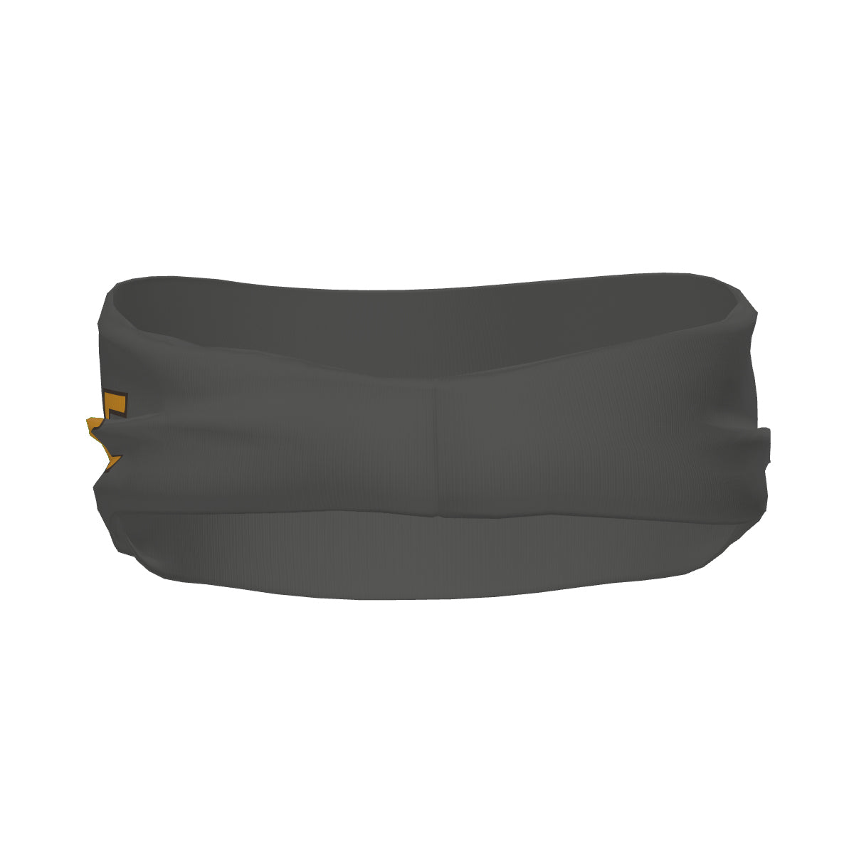 Custom Dark Grey Yellow Sports headband
