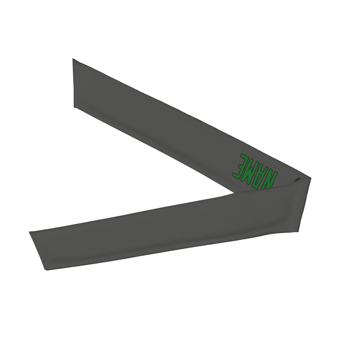 Custom Dark Grey Emerald Green Headband