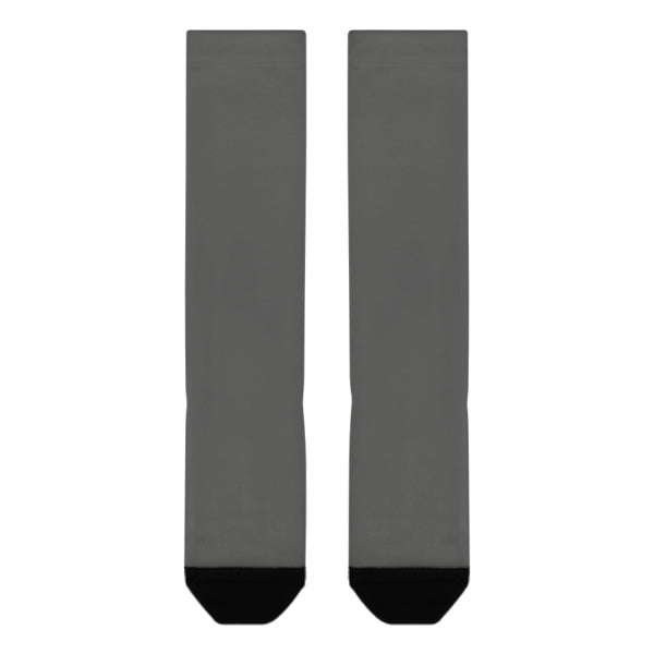 Custom Dark Grey Dark Grey Knee-High Sock
