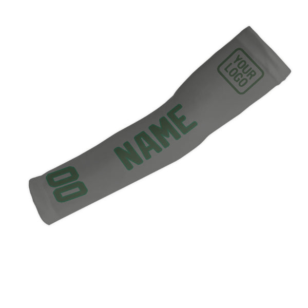 Custom Dark Grey Dark Green Arm Sleeve